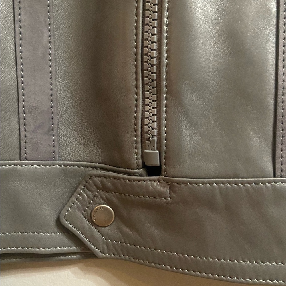 Men’s Coach Leather Blouson Jacket, Size 50 - Picture 10 of 16